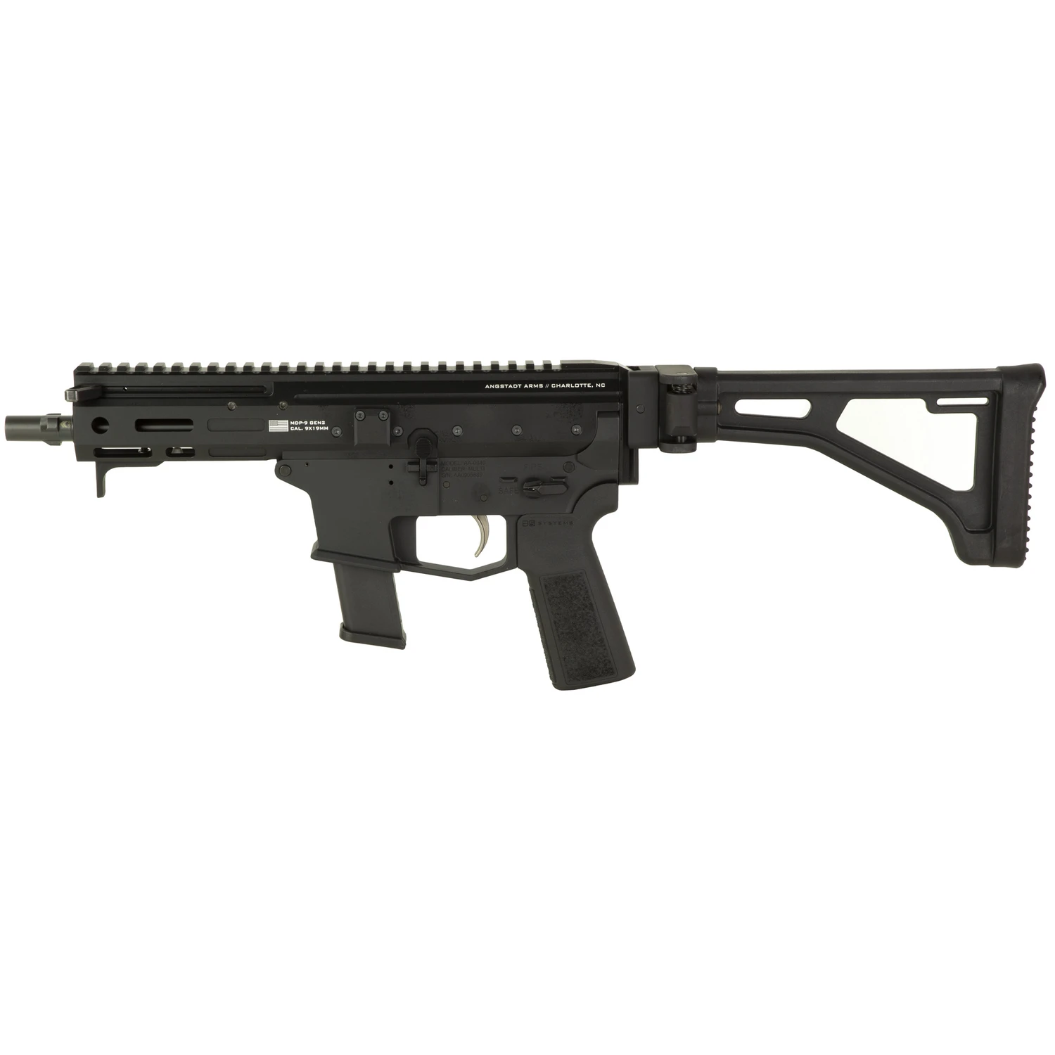 ANGSTADT MDP-9 9MM SBR 6" 27RD BLK - MDP-9 | FrontLine Armoury - Gun shop FL