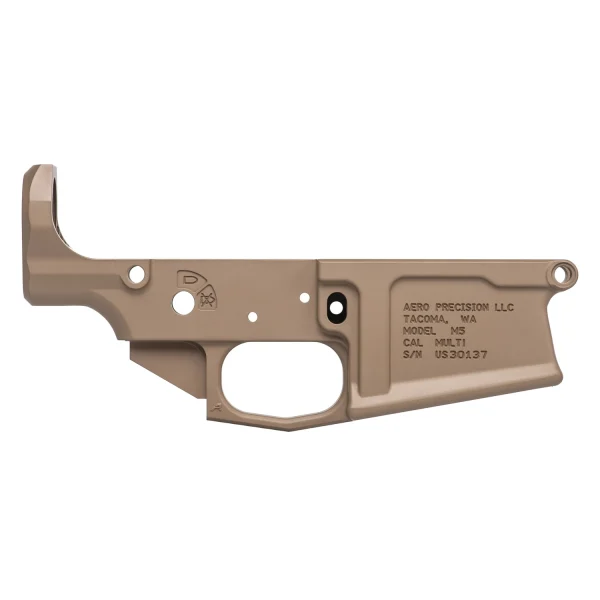 AERO M5 AR10 STRIPPED LWR FDE - M5 | FrontLine Armoury - Gun shop FL