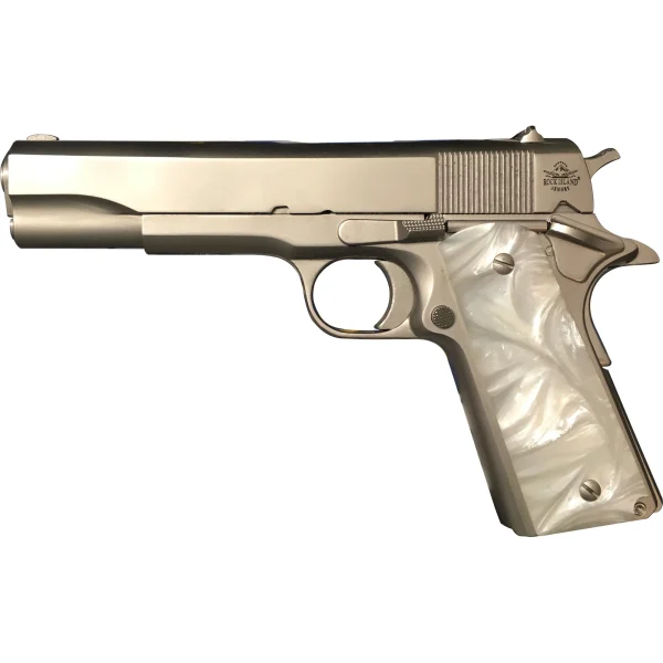 ROCK ISLAND STD 45ACP 5" 8RD NICKEL - GI Series | FrontLine Armoury - Gun shop FL