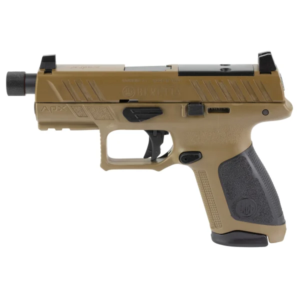 BERETTA APX A1 TAC 9MM 4.2" 17RD FDE - APX | FrontLine Armoury - Gun shop FL