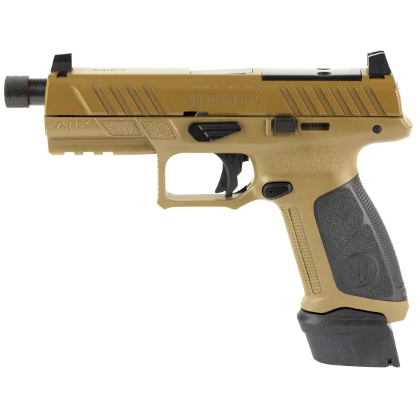 BERETTA APX A1 TAC 9MM 4.8" 21RD FDE - APX | FrontLine Armoury - Gun shop FL