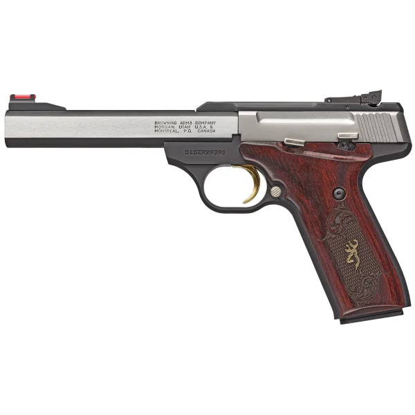 BRN BM MEDALLION ROSEWOOD 22LR 5.5" - Buck Mark | FrontLine Armoury - Gun shop FL