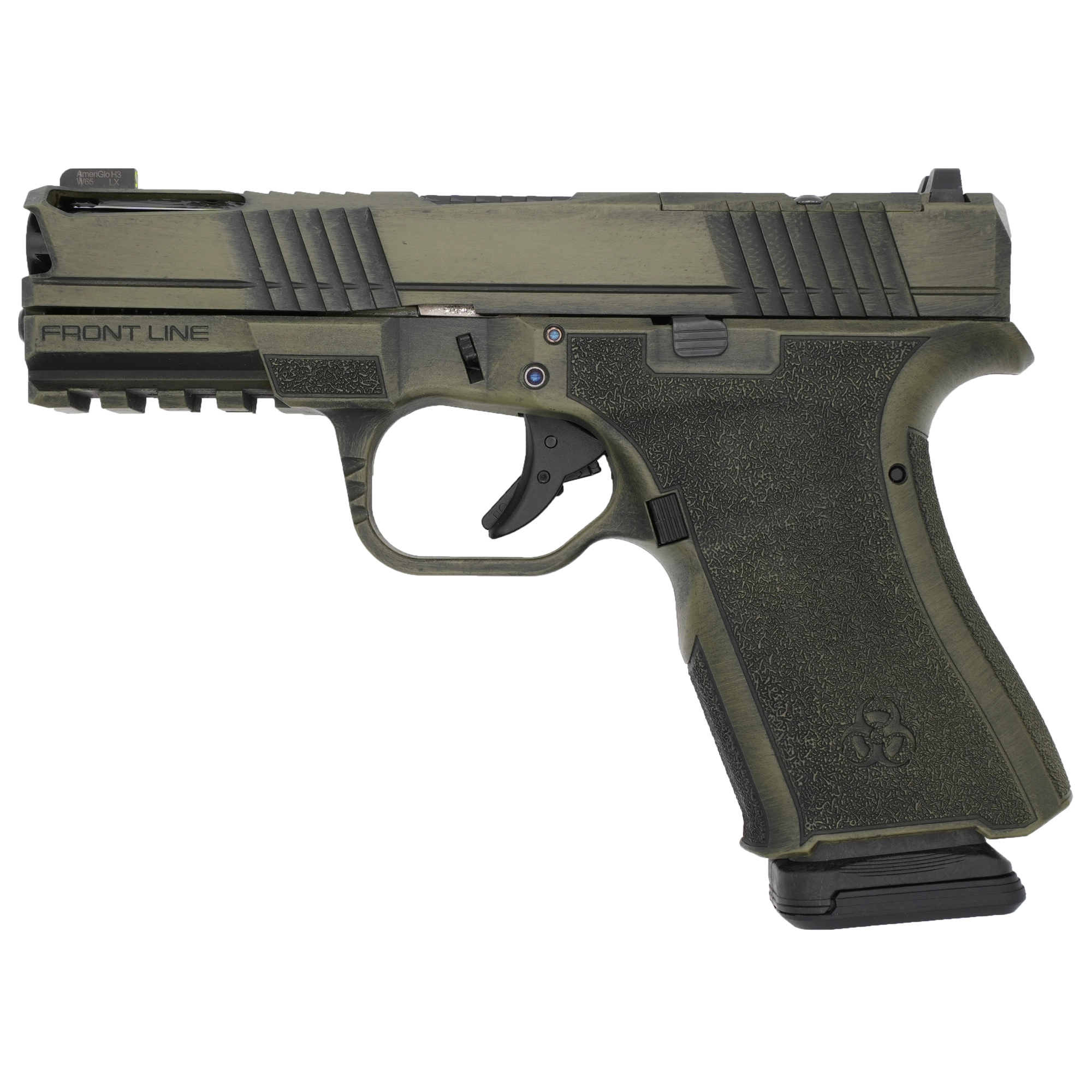 BRO FRONTLINE+ 9MM 4" 15RD BW GREEN - Frontline + | FrontLine Armoury - Gun shop FL