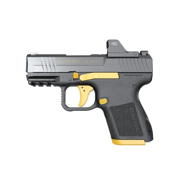 CANIK METE MC9 9MM 3.18 MO1 BLK/GOLD - METE MC9 | FrontLine Armoury - Gun shop FL