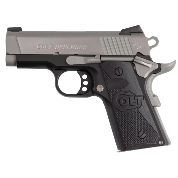 COLT DEFENDER 45ACP 3" 7RD G10 SV/BK - Defender | FrontLine Armoury - Gun shop FL