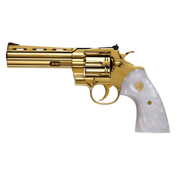 COLT PYTHON 357MAG 5" 6RD 24K GOLD - Python | FrontLine Armoury - Gun shop FL