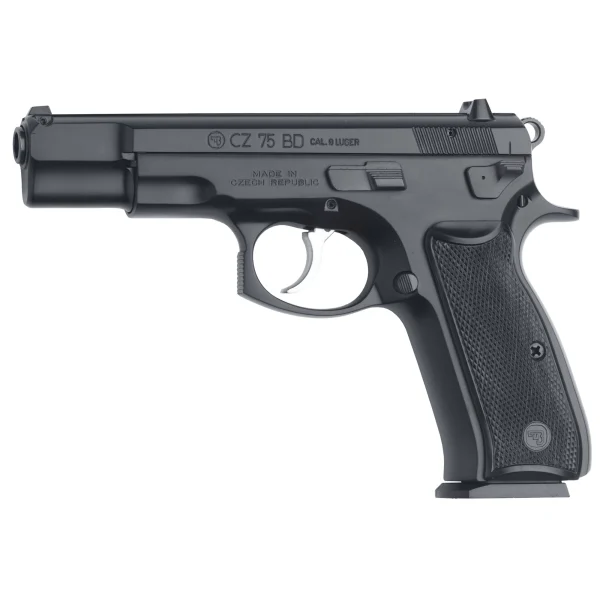 CZ 75BD 9MM 4.6" BLACK DL 16RD - 75BD | FrontLine Armoury - Gun shop FL