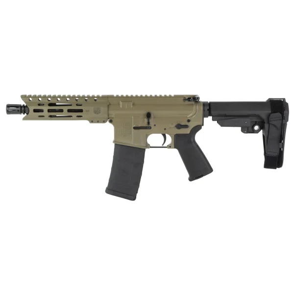 DBF DB15 5.56 7" MLOK 30RD FDE BRACE - DB15 Carbon | FrontLine Armoury - Gun shop FL
