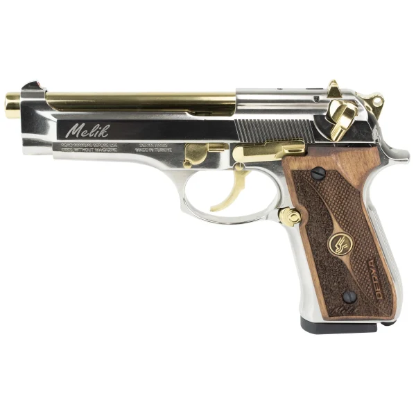 DERYA MELIK 9MM 4.9" 10RD SLVR/GOLD - Melik | FrontLine Armoury - Gun shop FL