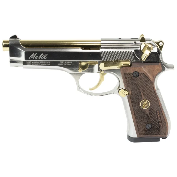 DERYA MELIK 9MM 4.9" 17RD SLVR/GOLD - Melik | FrontLine Armoury - Gun shop FL