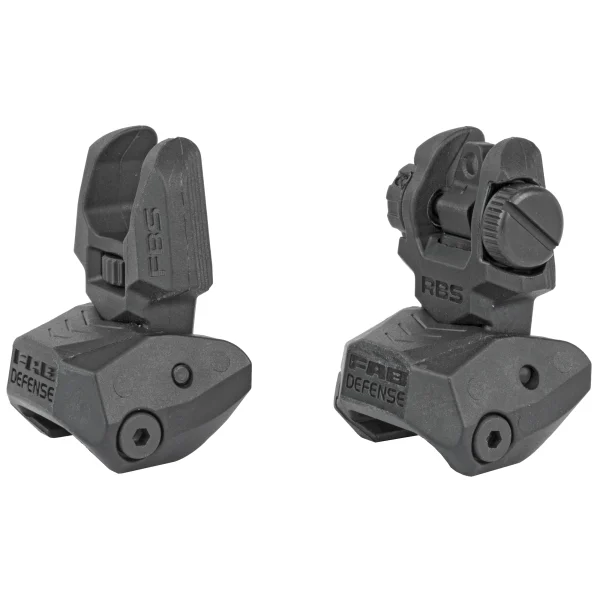 FAB DEF POLY FLIP-UP SIGHT SET BLK -  | FrontLine Armoury - Gun shop FL