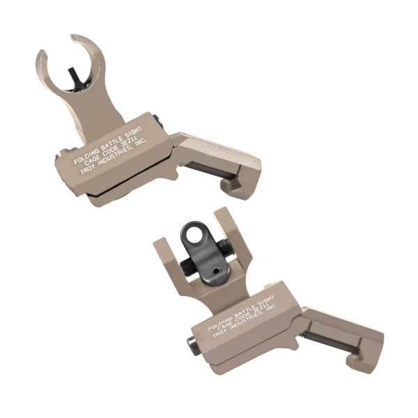 TROY FLDNG HK FRNT OFFSET SGHT FDE - 45 Degree | FrontLine Armoury - Gun shop FL