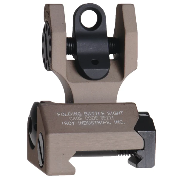 TROY FLDNG REAR BATTLE SIGHT FDE - BattleSight | FrontLine Armoury - Gun shop FL