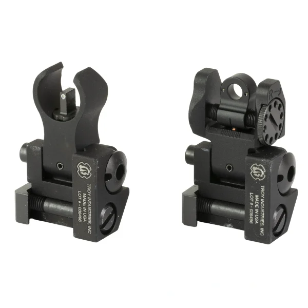 TROY BATTLESIGHT MICRO FRNT/REAR BLK - BattleSight | FrontLine Armoury - Gun shop FL