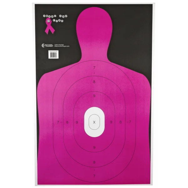 ACTION TGT B27E CANCER BENEFIT 100PK - Shoot For The Cure | FrontLine Armoury - Gun shop FL
