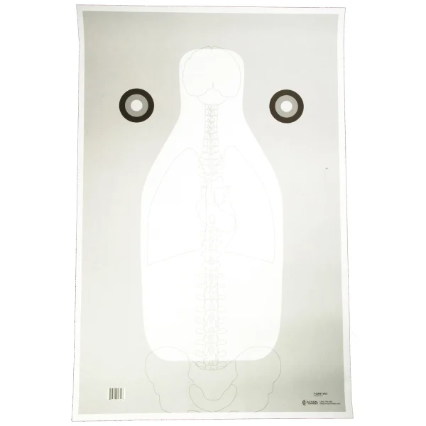 ACTION TGT FBI VITAL ANTM GRY 100PK - FBI Q Target with Vital Anatom | FrontLine Armoury - Gun shop FL