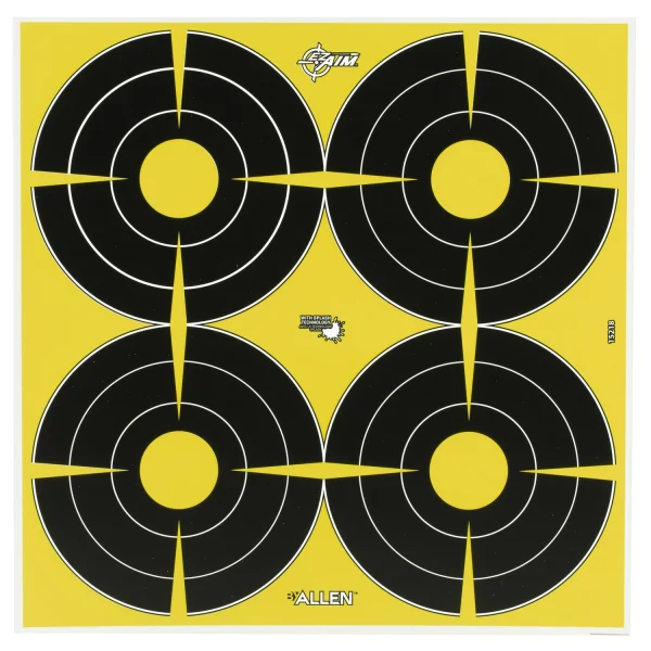 ALLEN EZ AIM 12"X12" 4 SPOT 8PK - EZ AIM Non-Adhesive | FrontLine Armoury - Gun shop FL
