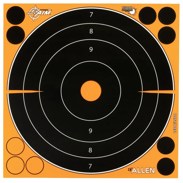 ALLEN EZ AIM 8"X8" BULLSEYE 30PK - EZ AIM Adhesive | FrontLine Armoury - Gun shop FL