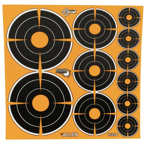 ALLEN EZ AIM BULLSEYE VARIETY PACK - EZ AIM Adhesive | FrontLine Armoury - Gun shop FL