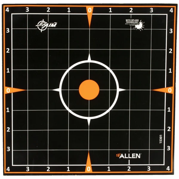 ALLEN EZ AIM 8"X8" SIGHT-IN 5PK - EZ AIM Adhesive | FrontLine Armoury - Gun shop FL