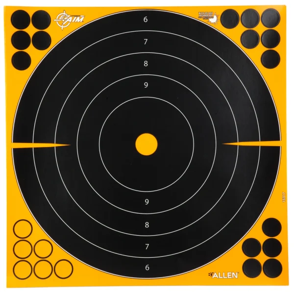 ALLEN EZ AIM SPLASH 12"BULLSEYE 10PK - EZ AIM Adhesive | FrontLine Armoury - Gun shop FL