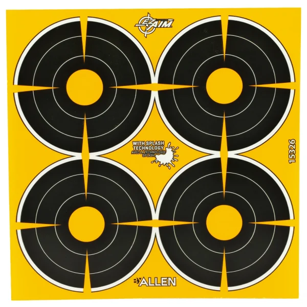 ALLEN EZ AIM 3" BULLSEYE 12 SHEETS - EZ AIM Adhesive | FrontLine Armoury - Gun shop FL