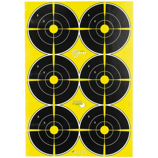 ALLEN EZ AIM 12"X18" BULLSEYE 8PK - EZ AIM Non-Adhesive | FrontLine Armoury - Gun shop FL