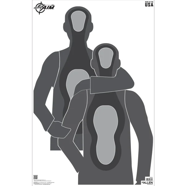 ALLEN EZAIM HOSTAGE SITU 23X35 50PK - EZ AIM Paper | FrontLine Armoury - Gun shop FL