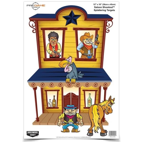 B/C PREGAME SALOON TGT 8-12X18 - Pregame | FrontLine Armoury - Gun shop FL