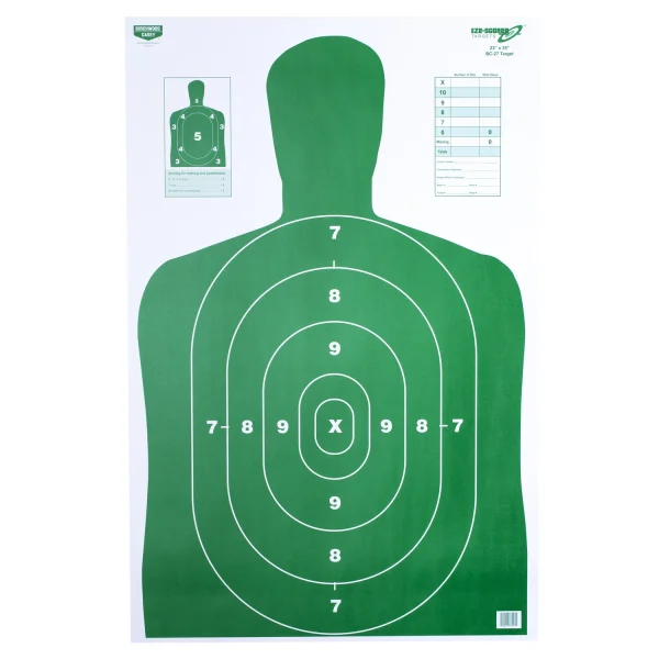 B/C EZE-SCORER BC27 GRN TGT100-23X35 - BC27 | FrontLine Armoury - Gun shop FL