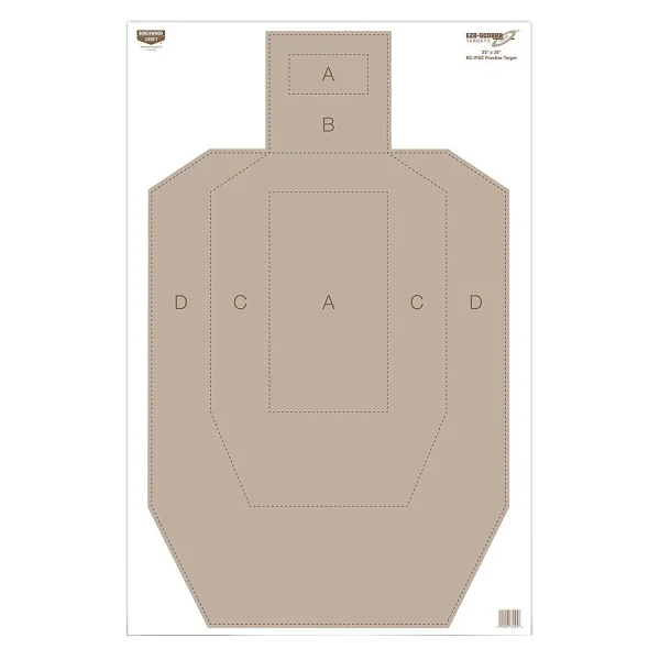 B/C EZE-SCORER IPSC TGT 100-23X35 - Eze-Scorer | FrontLine Armoury - Gun shop FL