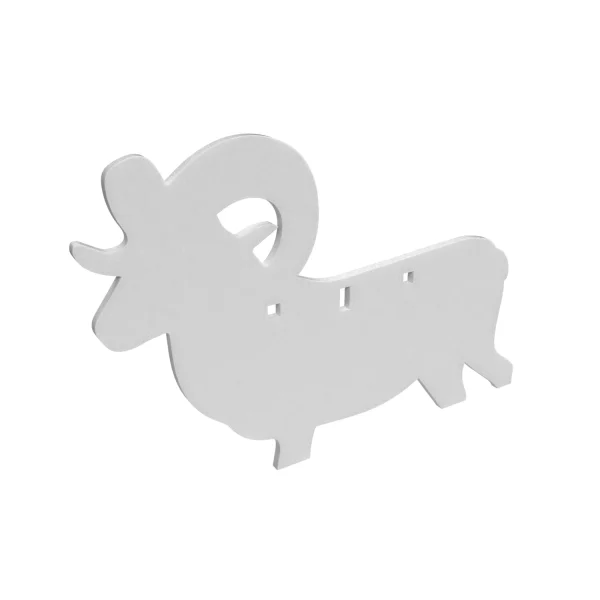 B/C AR500 3/8" SILHOUETTE RAM WHT - AR500 Gong | FrontLine Armoury - Gun shop FL