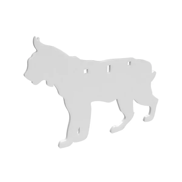 B/C AR500 3/8" SILHOUETTE BOBCAT WHT - AR500 Gong | FrontLine Armoury - Gun shop FL