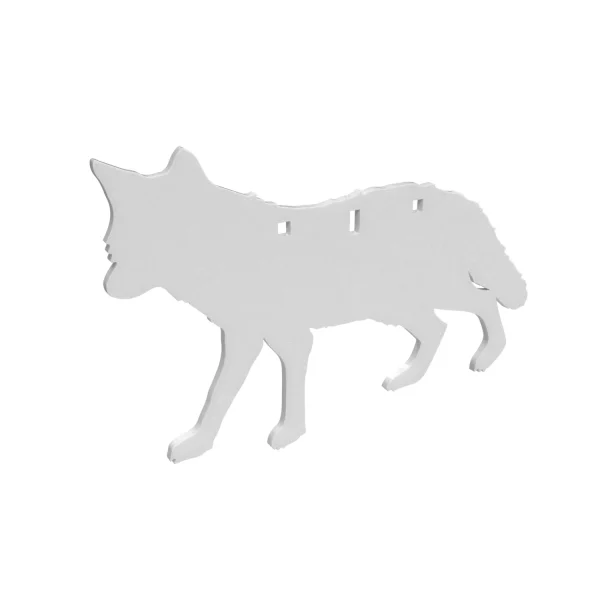 B/C AR500 3/8" SILHOUETTE COYOTE WHT - AR500 Gong | FrontLine Armoury - Gun shop FL