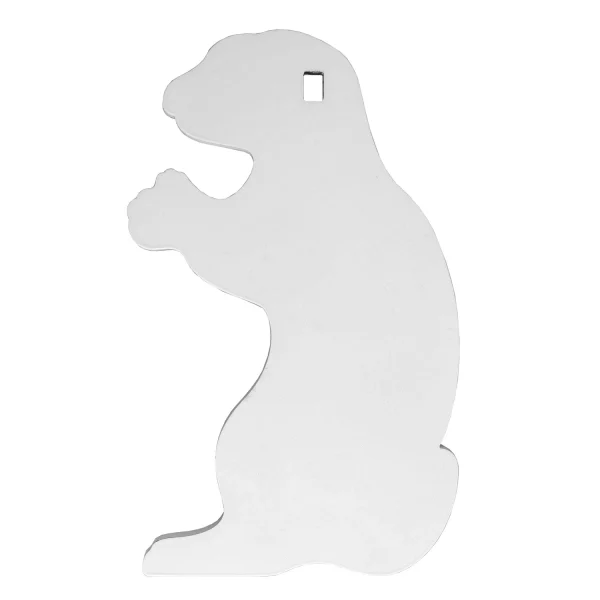 B/C AR500 3/8" SILHOUETTE GOPHER WHT - AR500 Gong | FrontLine Armoury - Gun shop FL