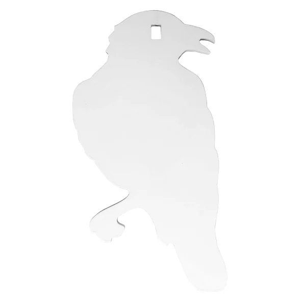 B/C AR500 3/8" SILHOUETTE CROW WHT - AR500 Gong | FrontLine Armoury - Gun shop FL