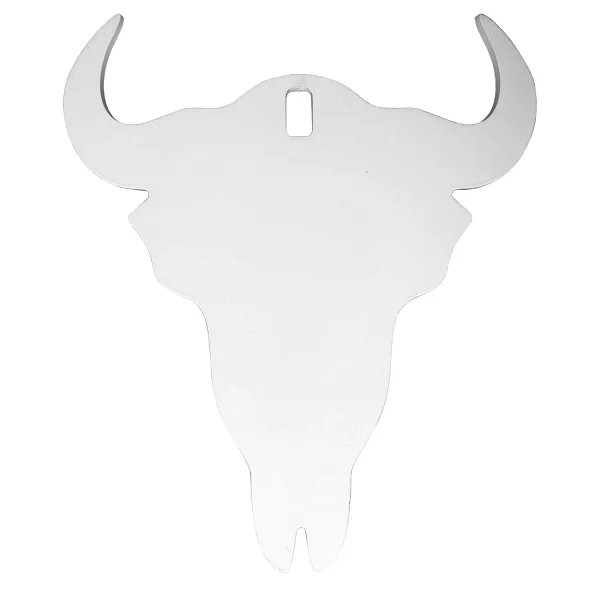 B/C AR500 3/8" SILHOUETTE SKULL WHT - AR500 Gong | FrontLine Armoury - Gun shop FL