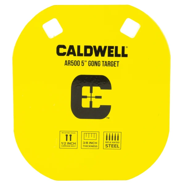 CALDWELL AR500 5" YELLOW - AR500 | FrontLine Armoury - Gun shop FL