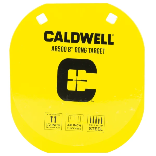 CALDWELL AR500 8" YELLOW - AR500 | FrontLine Armoury - Gun shop FL