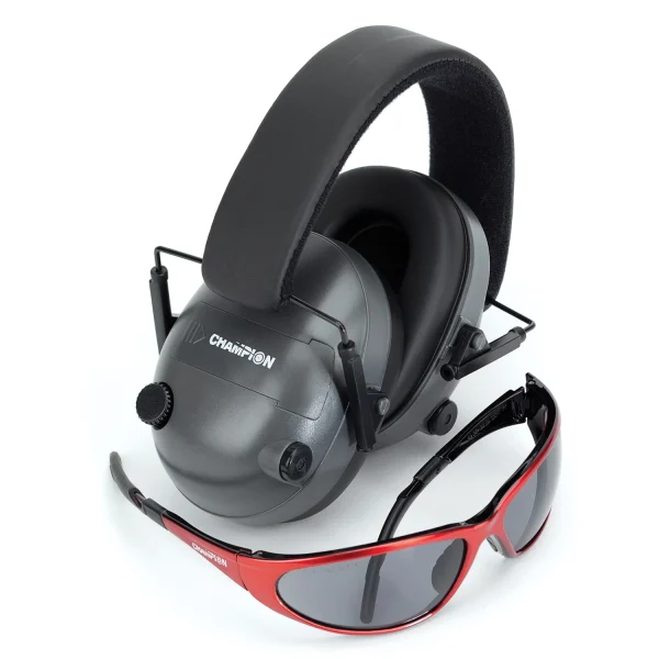 CHAMPION ELECTRONIC EAR MUFFS BLK - 21db NRR | FrontLine Armoury - Gun shop FL