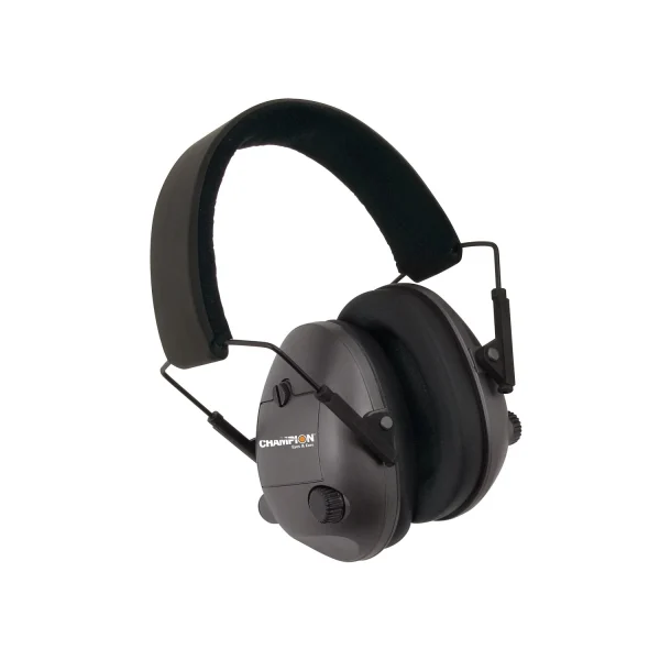 CHAMPION ELECTRONIC EAR MUFFS BLK - 21db NRR | FrontLine Armoury - Gun shop FL