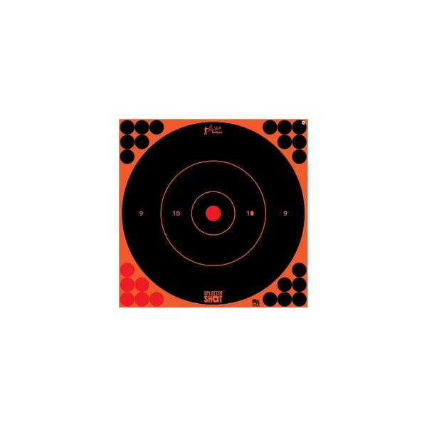 PRO-SHOT TARGET 12" ORN BULLSEYE 5PK - Splatter Shot | FrontLine Armoury - Gun shop FL