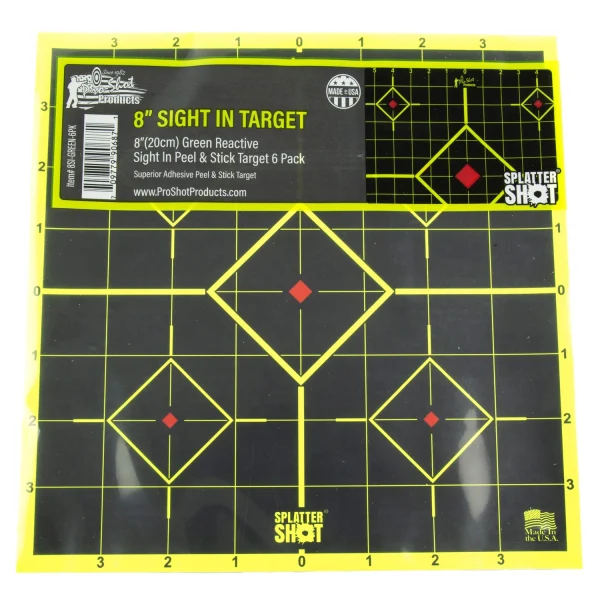 PROSHOT 8" GREEN SIGHT IN 6PK - Splatter Shot | FrontLine Armoury - Gun shop FL