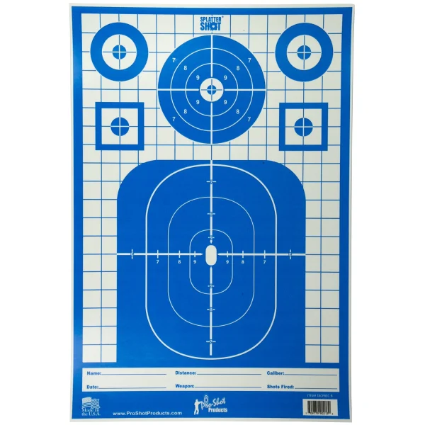PRO-SHOT TARGET TACT PRECISION 8PK - Splatter Shot | FrontLine Armoury - Gun shop FL