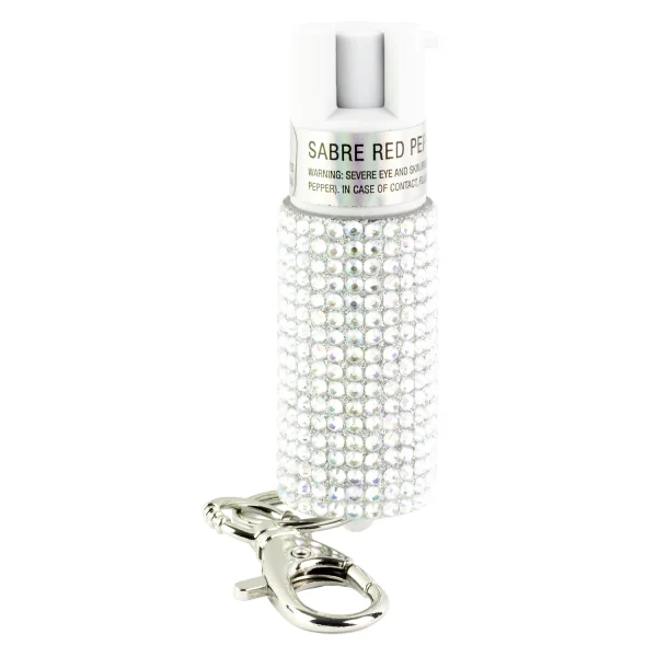 SABRE JEWELED SPRAY W/KEY RING SLV - Jeweled | FrontLine Armoury - Gun shop FL