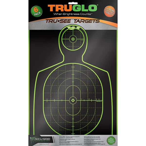 TRUGLO TRU-SEE HNDGN TGT 12X18 6PK - Tru-See | FrontLine Armoury - Gun shop FL