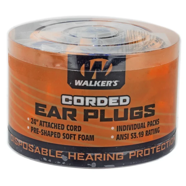 WALKER'S FOAM EAR CRDED PLUGS 50PK -  | FrontLine Armoury - Gun shop FL