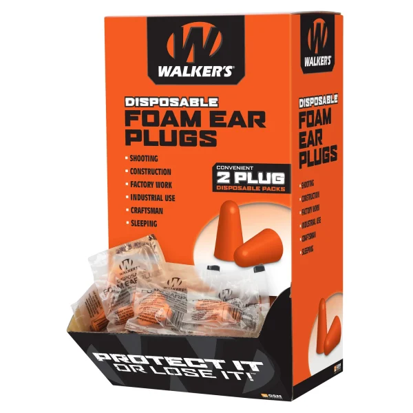 WALKER'S FOAM EAR PLUGS 200PK BOX -  | FrontLine Armoury - Gun shop FL