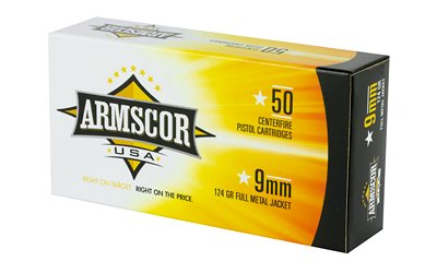 ARMSCOR 9MM 124GR FMJ 50/1000 - Image 3