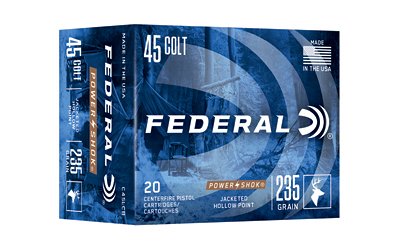 FED PWRSHK 45COLT 235GR JHP 20/200
